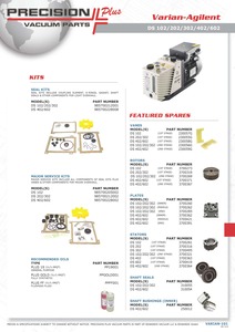 Sello de eje, 15 x 24 x 7- Viton, Galileo, Varian-Agilent, Serie D, Serie DS, Parte# 310054